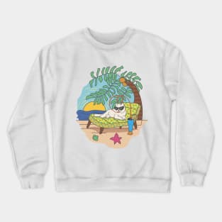 happy cat life Crewneck Sweatshirt